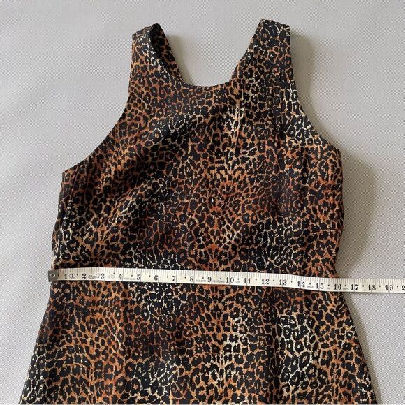 Donna Ricco Rayon Animal Print Cheeta Leopard Maxi Dress Women’s Size 8 - Picture 6 of 9